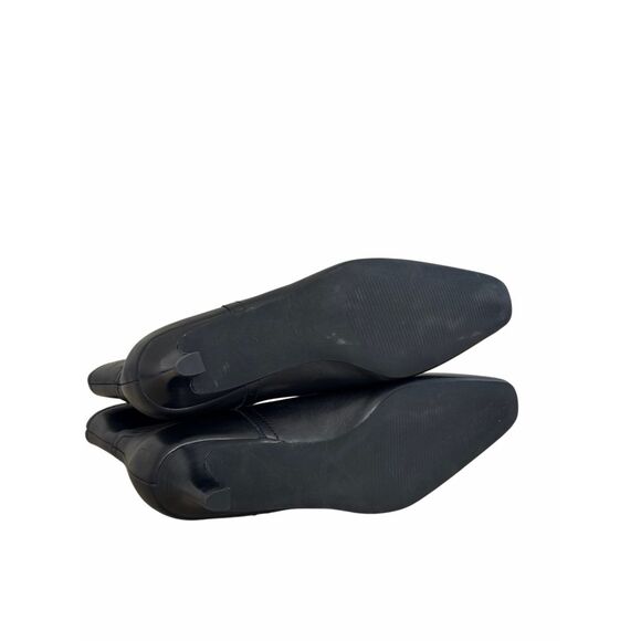 Nordstrom Atema Kitten Heel Bootie Size 8 Leather Upper in Black NEW - Picture 7 of 7